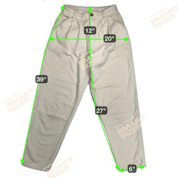 Free People Relaxed Fir Barrel Leg Wide Wale Corduroy Jeans Pants Cream Size 2 - Picture 2 of 10